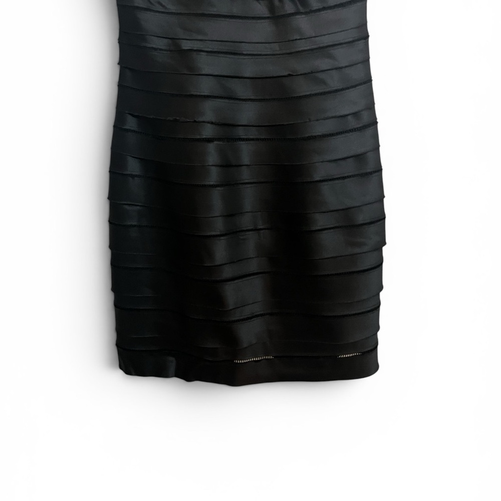 BCBGMaxAzria Black Cross-Strap Bandage Mini Dress - Picture 4 of 6